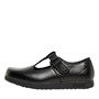 Deakins Junior Girls Bow T-Bar Shoes Black