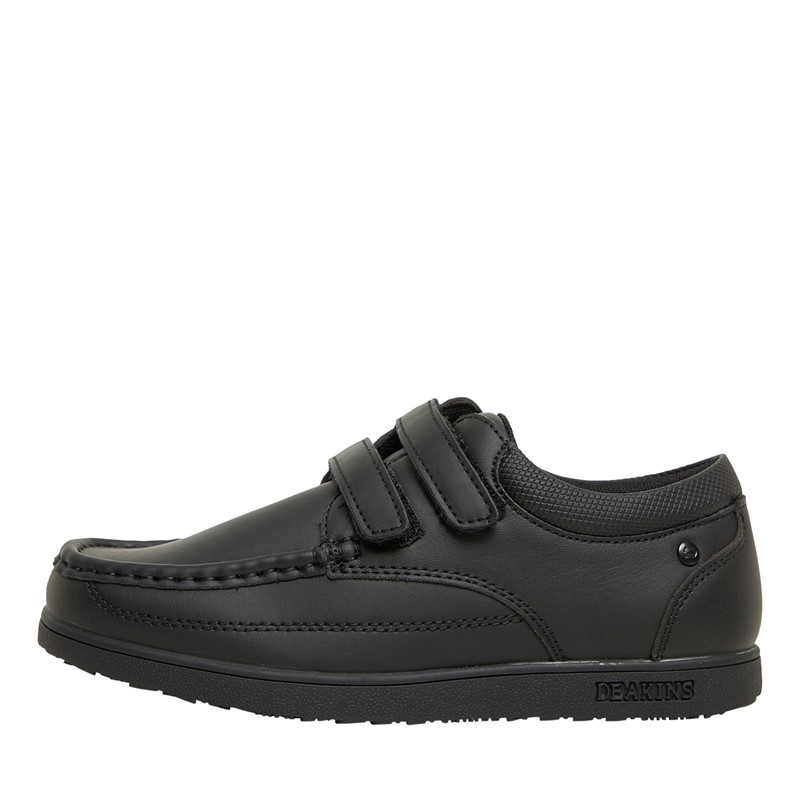 Deakins Junior Boys Nero Velcro II Shoes Black