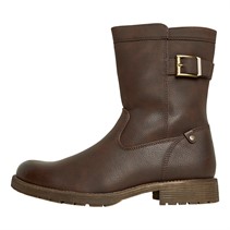 Deakins Mens Chad Biker Boots Brown