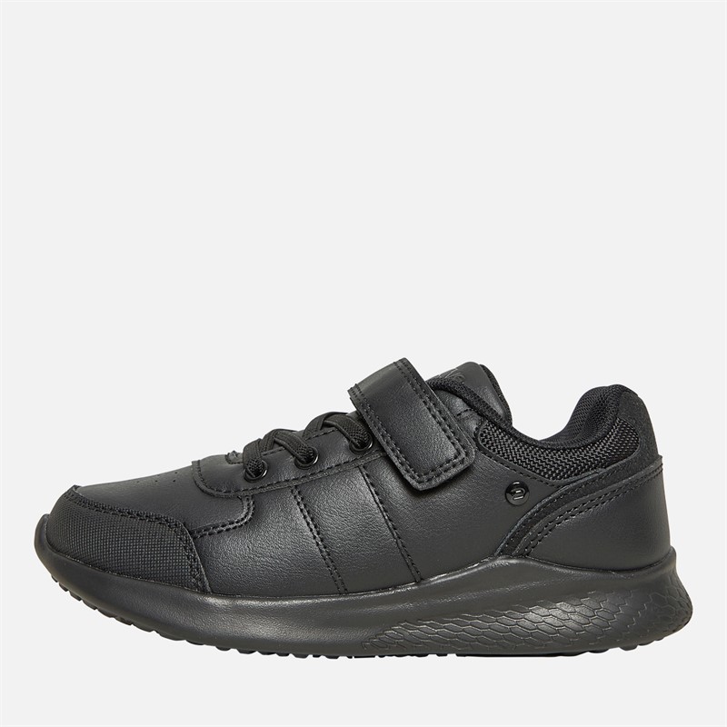 Deakins Junior Boys Aston II Velcro Shoes Black - Size 2