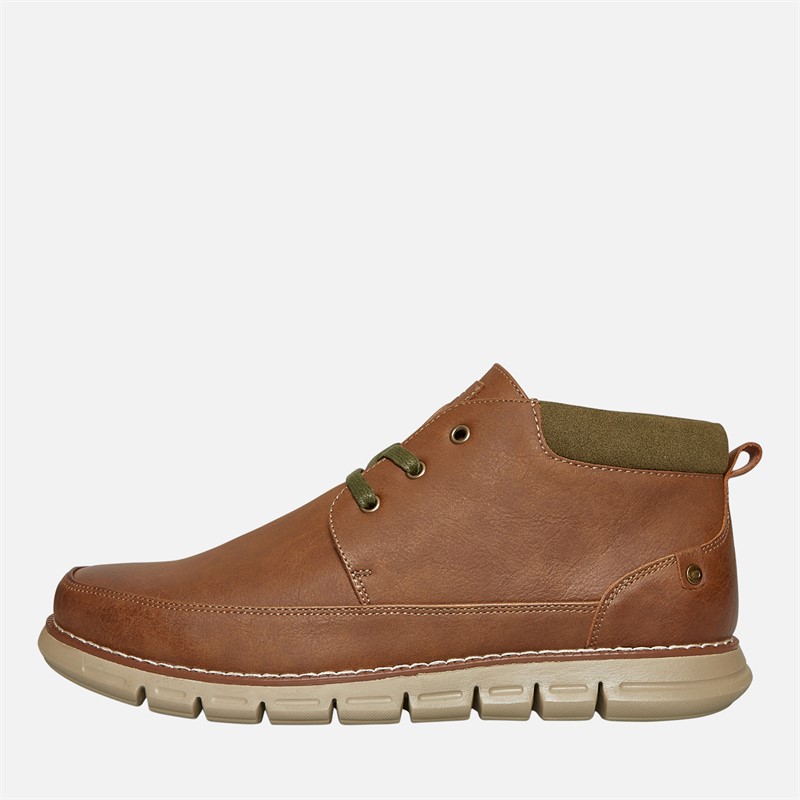 Deakins Mens Leo Mid Boots Tan/Khaki