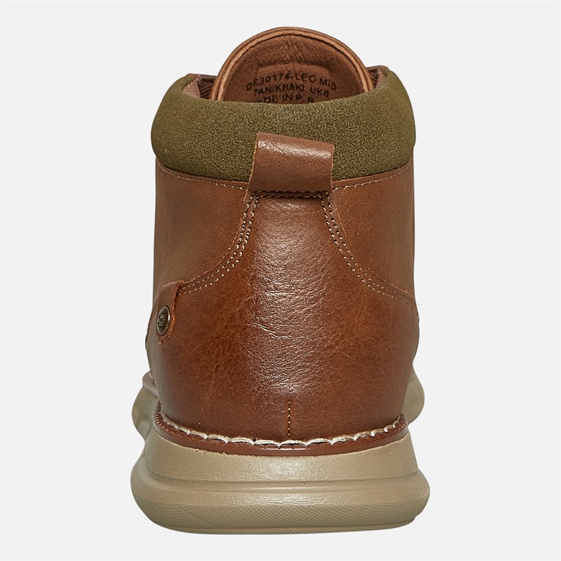 Deakins Mens Leo Mid Boots Tan/Khaki