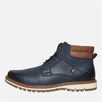 Deakins Mens Oxford Boots Navy/Tan