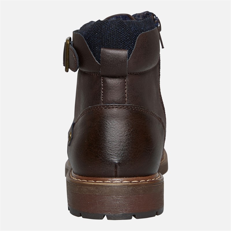 Deakins Mens Barrie Strap Work Boots Brown