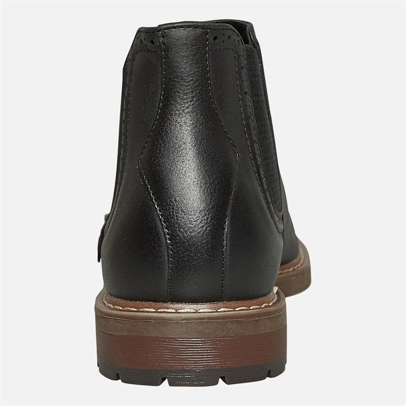 Deakins Herren Eastside Brogue Chelsea Stiefel Schwarz