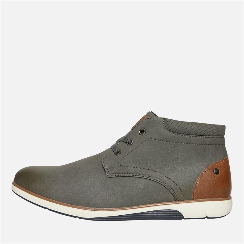 Deakins Mens Meanwood Chukka Boots Charcoal/Tan - Size 10
