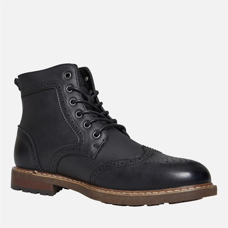 Deakins Mens Brooks Brogue Boots Black