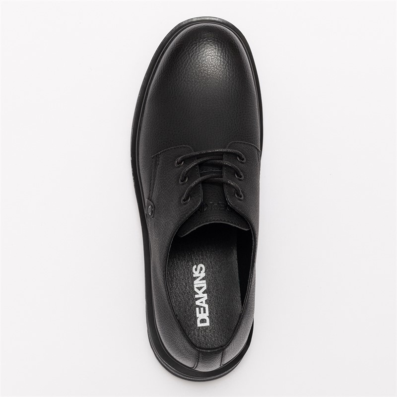 Deakins Mens Holland Derby Shoes Black