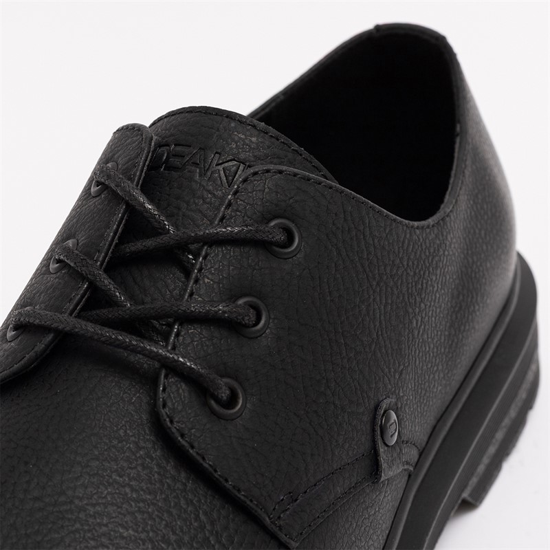 Deakins Mens Holland Derby Shoes Black