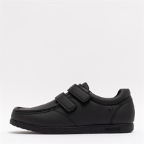 Deakins Mens Neon Velcro Shoes Black