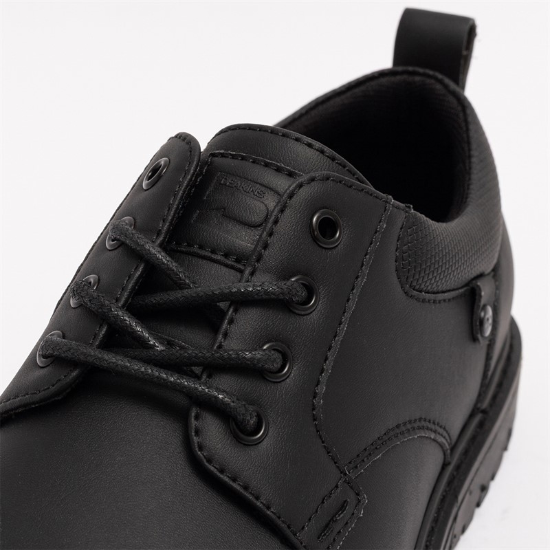 Deakins Mens Cambridge Shoes Black Mono