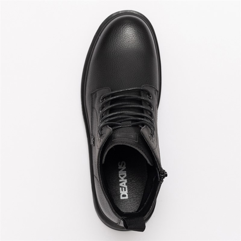 Deakins Mens Holland Side Zip Boots Black
