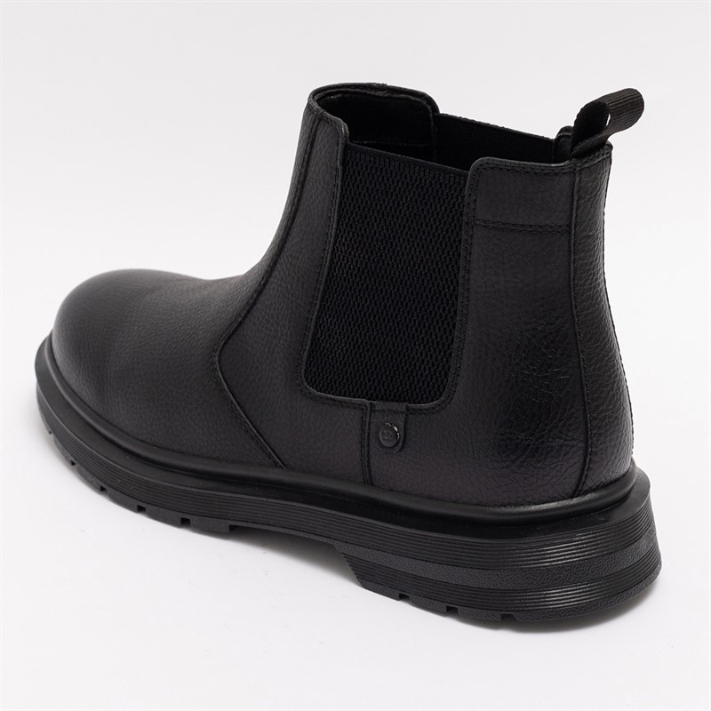 Deakins Mens Holland Chelsea Boots Black