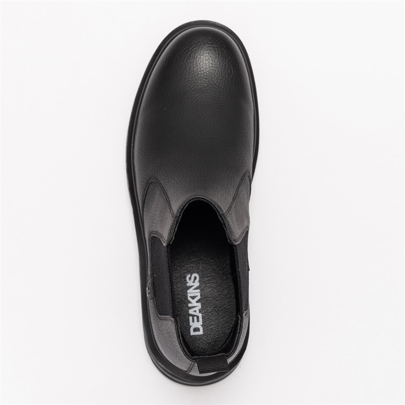 Deakins Mens Holland Chelsea Boots Black