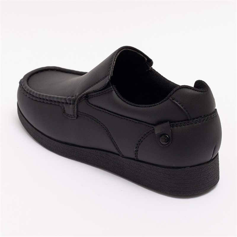 Deakins Junior Boys Pacific Slip-On Shoes Black