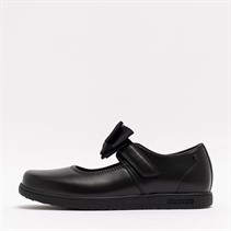 Deakins Junior Girls Devon Mary Jane Bow Shoes Black