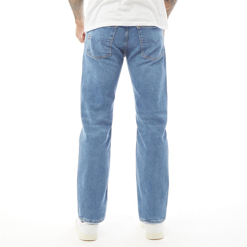 Buy Diesel Mens Waykee R48RA Regular Straight Fit Jeans Blue