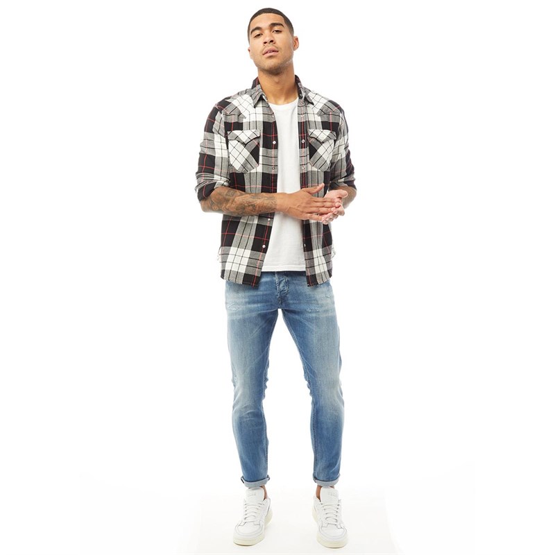 Diesel Herren Tepphar RQ48P Jeans in Slim Passform Hellblau