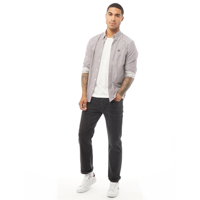 Diesel Heren Larkee R4Q80 Straight Fit Jeans Zwart