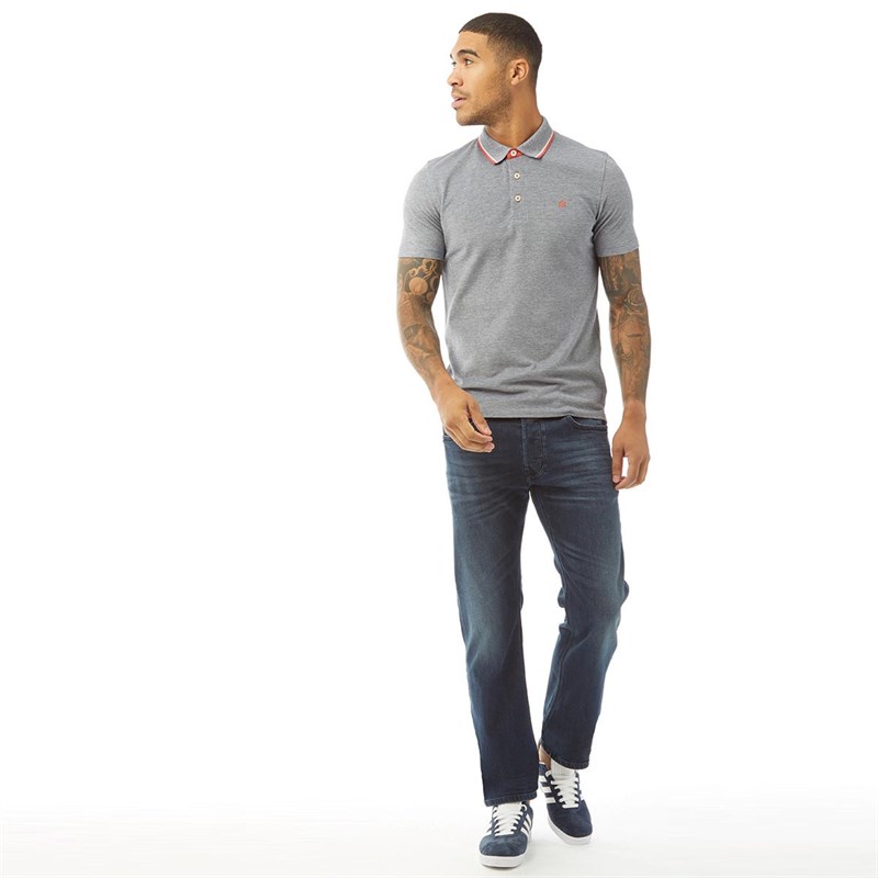 Diesel Heren Larkee 087AS Straight Fit Jeans Donker Indigo