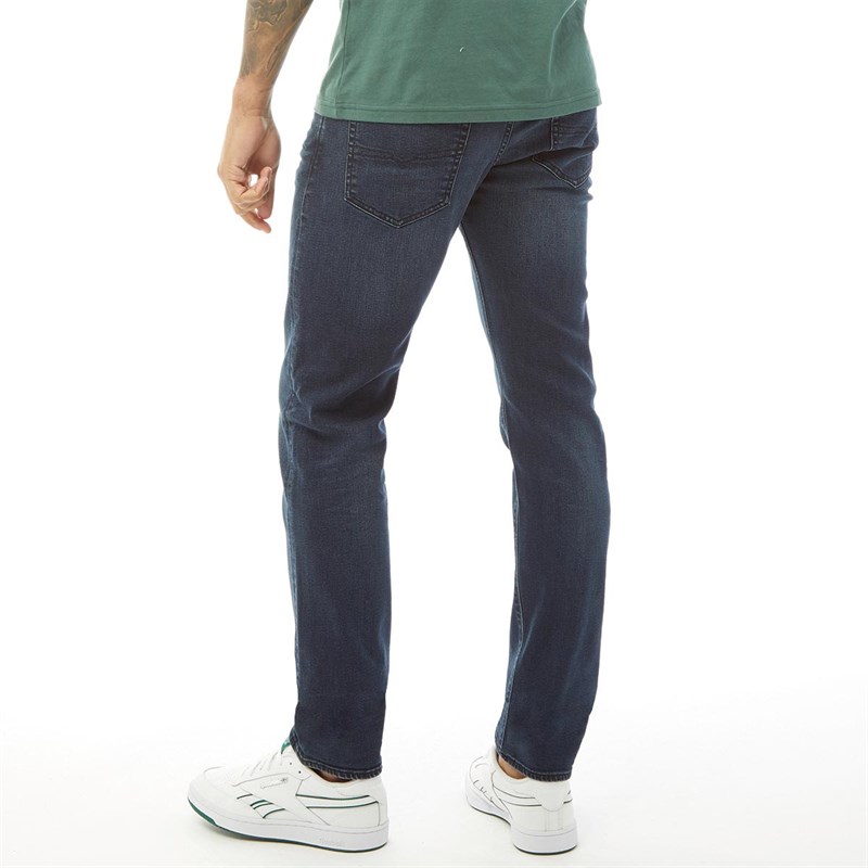 Diesel Herrer Buster 087AS Tapered Jeans Mørk Marineblå