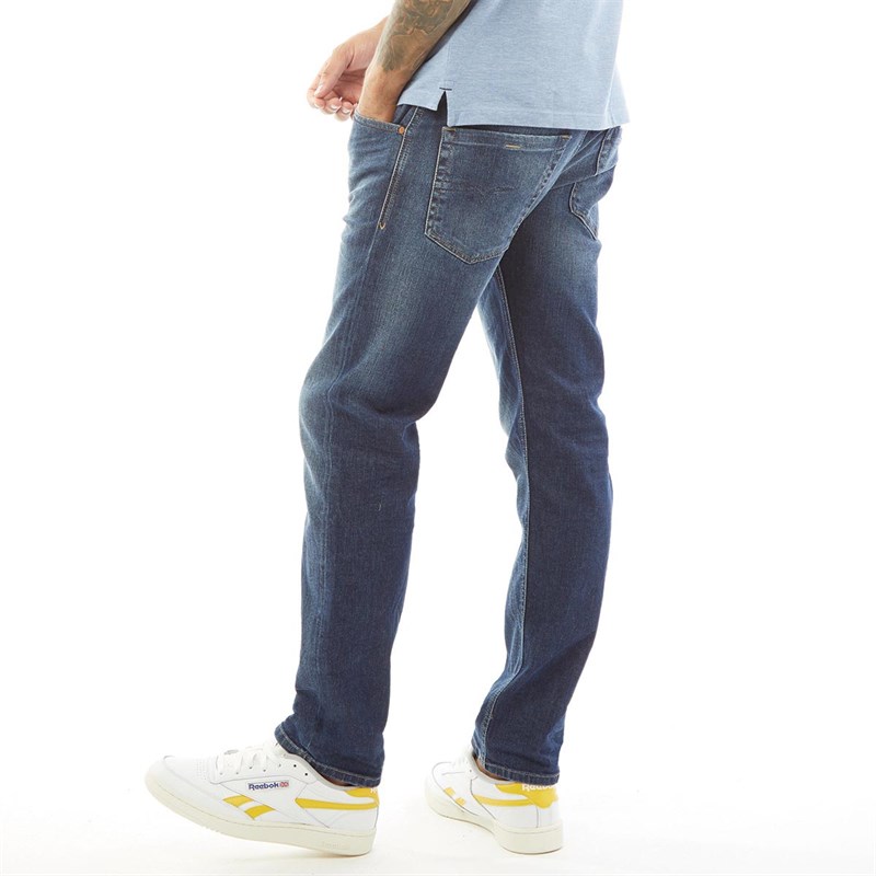 Diesel Herren R R4HV8 Jeans mit zulaufendem Bein Dunkel Denim