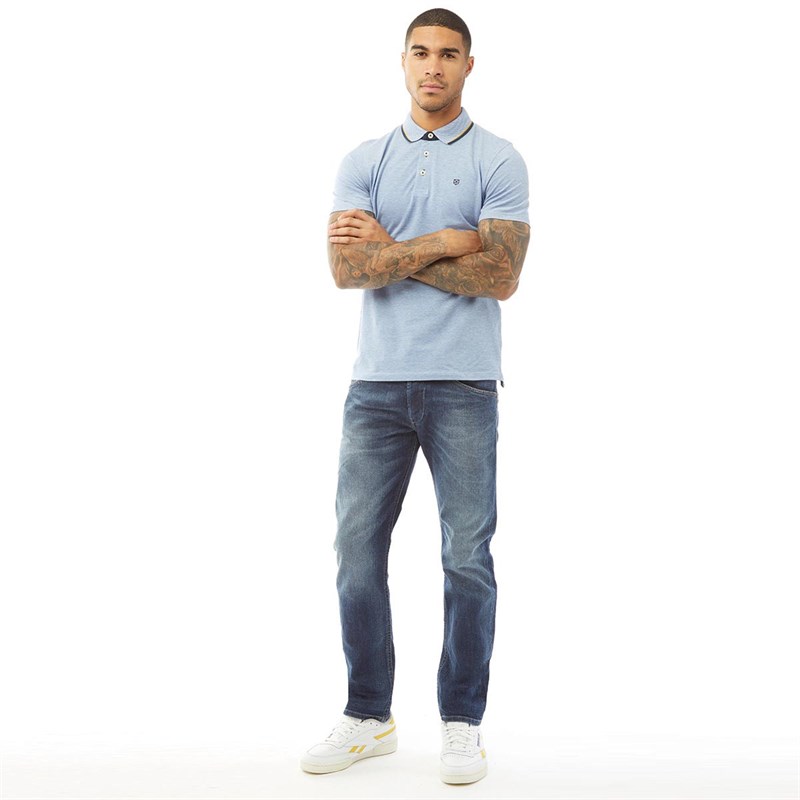 Diesel Herren R R4HV8 Jeans mit zulaufendem Bein Dunkel Denim