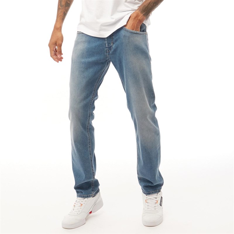 Buy Diesel Mens Akee 084RB Regular Slim Tapered Fit Jeans Blue