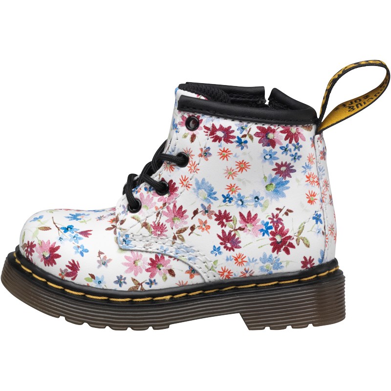 Buy Dr Martens Baby Girls Brooklee Boots Blue Little Flowers