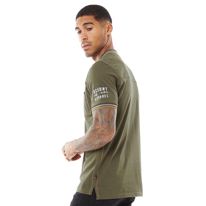 Dissident Mens Ambush Polo Khaki