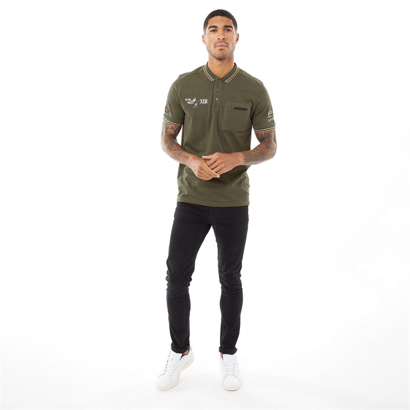 Dissident Mens Ambush Polo Khaki