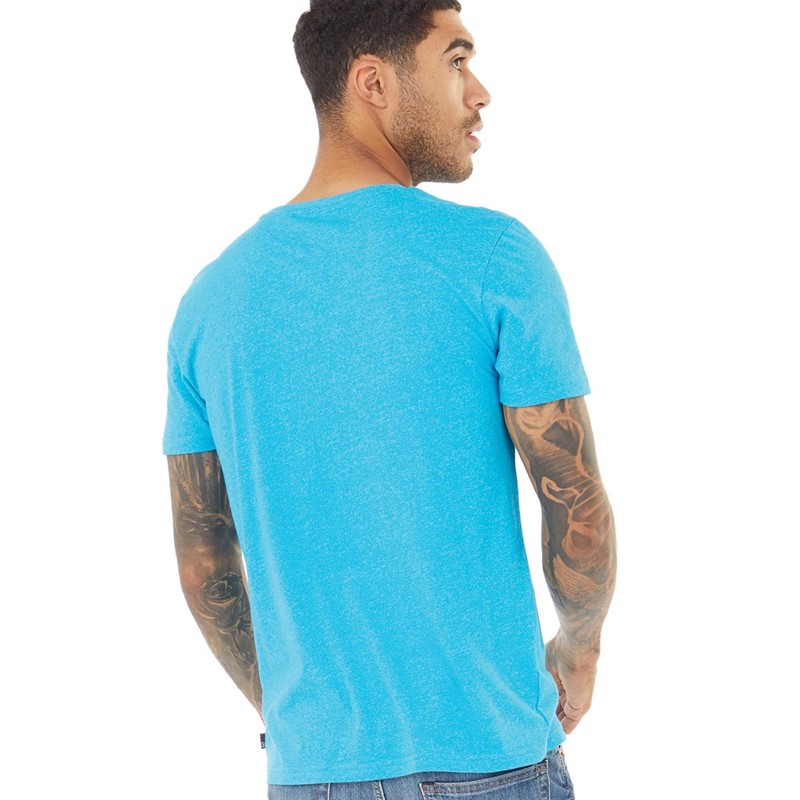 Dissident Mens Index T-Shirt Sea Blue