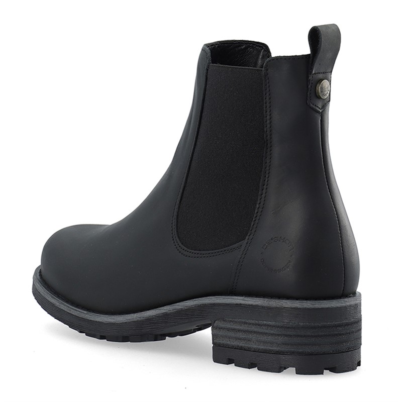 Ca'Shott Bottines Chelsea Caskarla Femme WR Nubuck huilé Noir