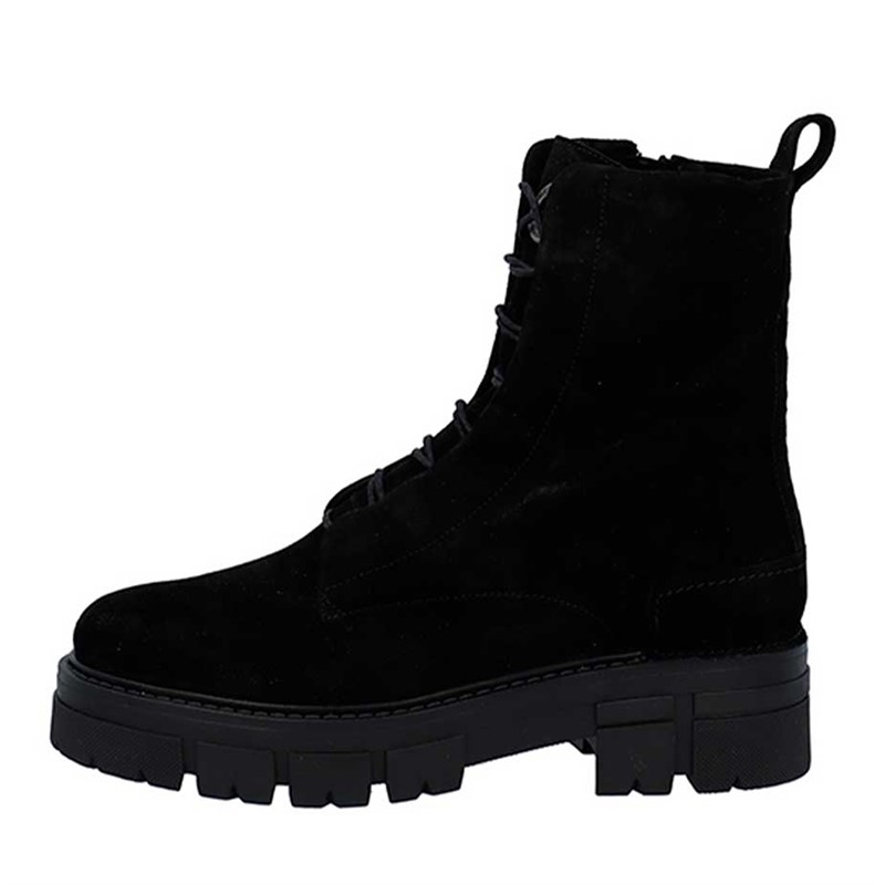 Ca'Shott Damen Casjida Spitzen Stiefel Black Suede