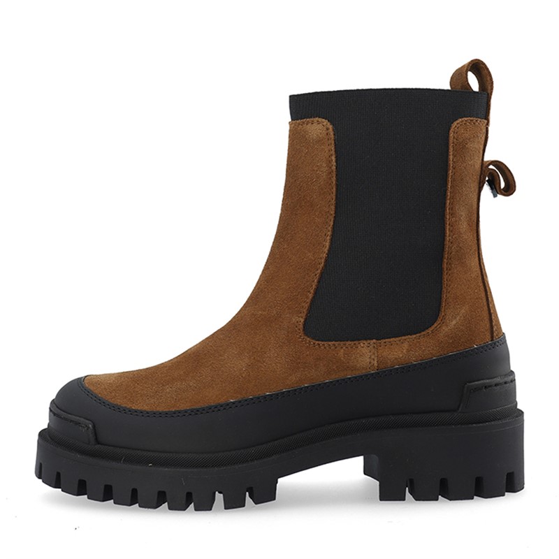 Ca'Shott Damen Casanna Chelsea Stiefel Wildleder Toffee