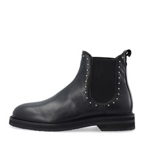 Ca'Shott Dames Casbetty Chelsea laarzen met klinknagels leer Zwart