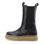Ca'Shott Damen Casflora Chelsea Stiefel Leder Schwarz