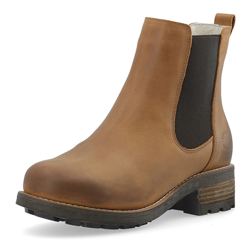 Ca'Shott Damen Caskarla Chelsea Stiefel Wr Warme Fütterung Öl Nubuk Bison