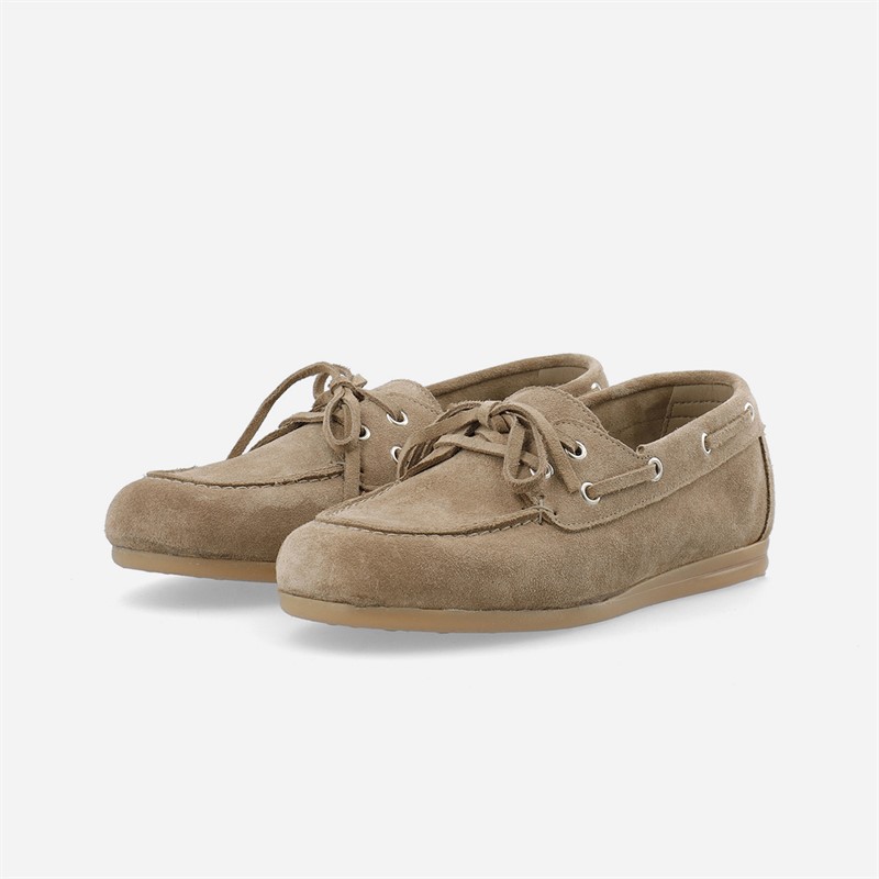Ca'Shott Damen Cascille Wildleder Bootsschuhe Sand