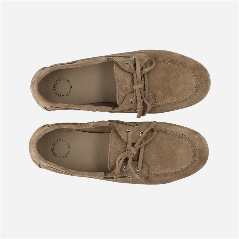 Ca'Shott Damen Cascille Wildleder Bootsschuhe Sand