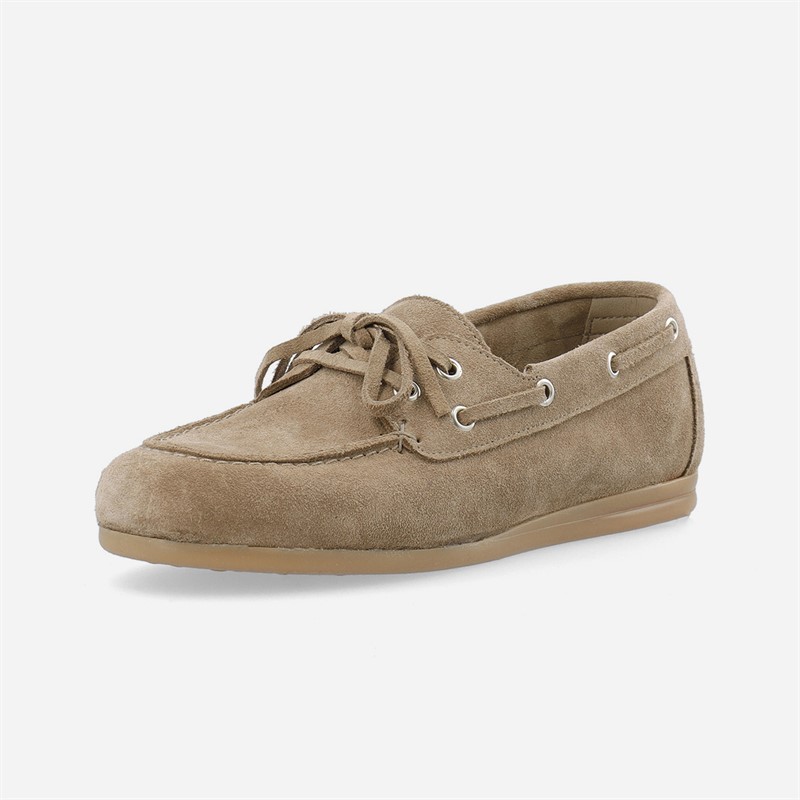 Ca'Shott Damen Cascille Wildleder Bootsschuhe Sand