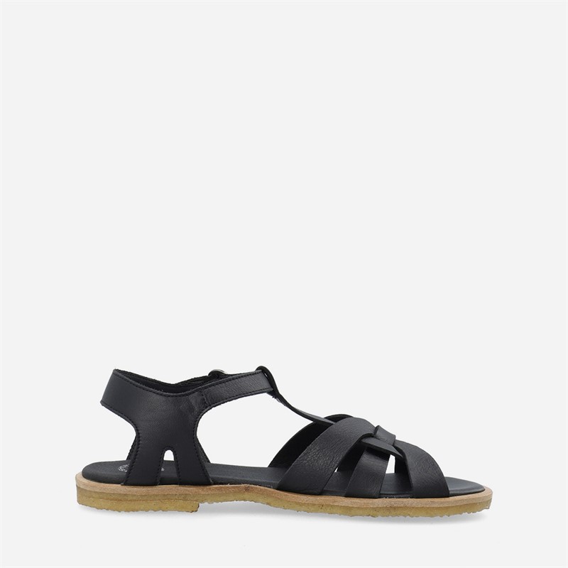 Ca'Shott Dame Casgitta Feminine Læder Sandaler Sort
