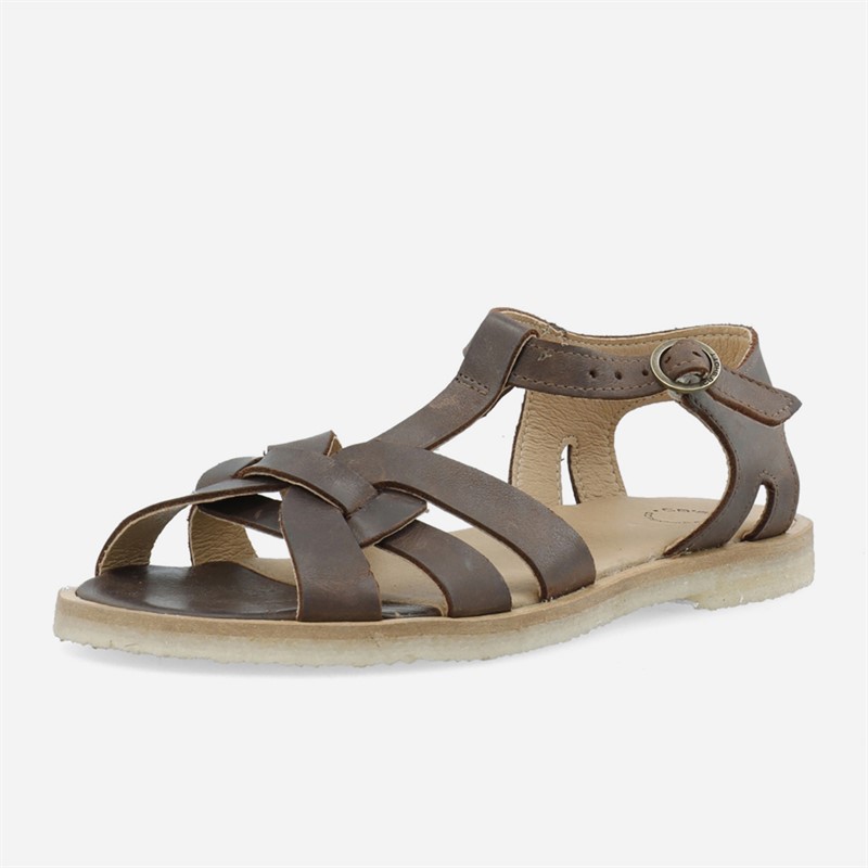 Ca'Shott Damen Casgitta Feminine West Leder Sandalen Coffee