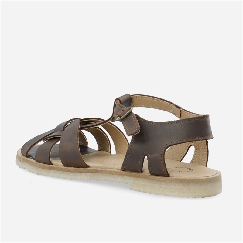 Ca'Shott Damen Casgitta Feminine West Leder Sandalen Coffee