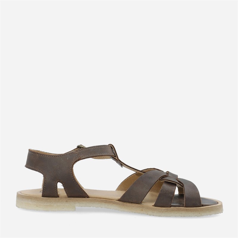 Ca'Shott Damen Casgitta Feminine West Leder Sandalen Coffee