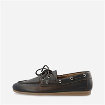 Ca'Shott Damen Cascille distressed Leder Bootsschuhe Brown Distressed