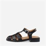 Ca'Shott Dame Casgrace Læder Fisker Sandaler Sort