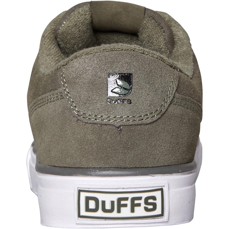 DuFFS Herre Revert Suede Trainer Shoe Sneakers Kakigrøn