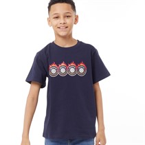 DuFFS Kids Printed T-Shirt Navy Blzer