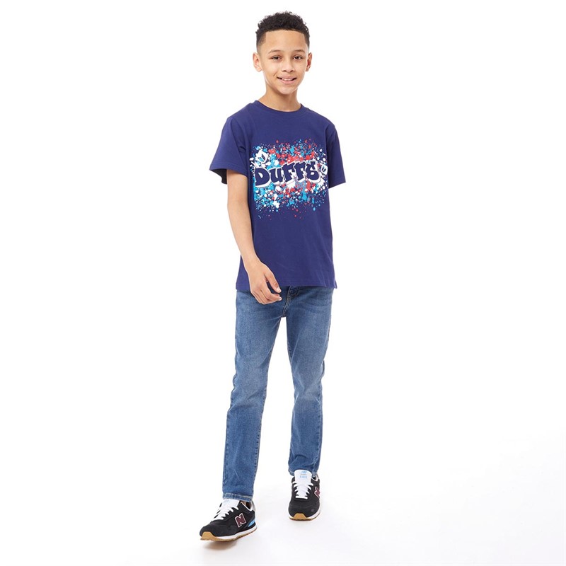 DuFFS Kids Graffiti T-Shirt Bellweather Blue